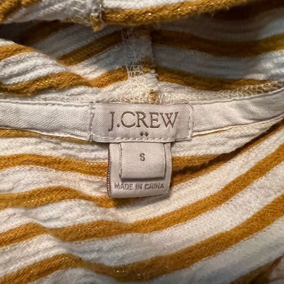 J. Crew metallic striped cowl neck sweater. Size small - Picture 5 of 8